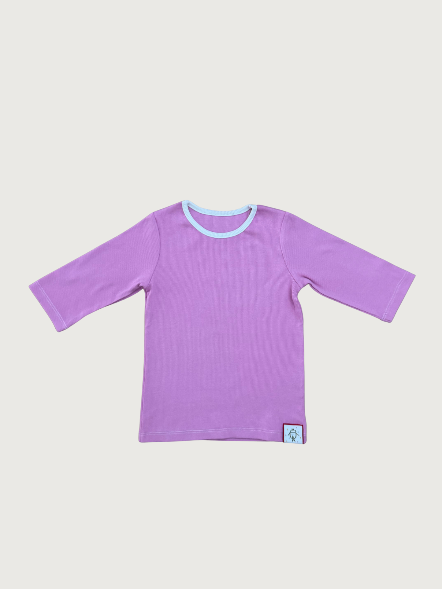 Three- quarter matching rib sleeve set