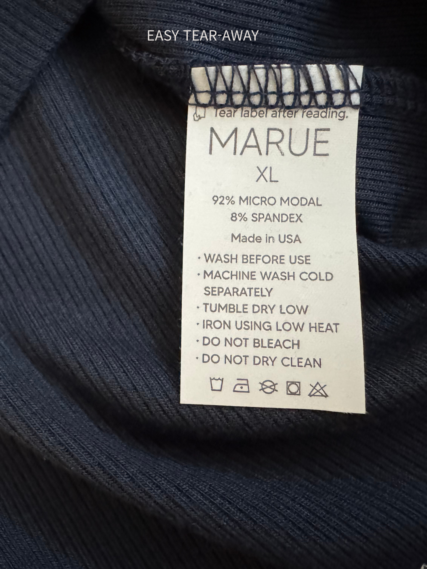 Three- quarter matching rib sleeve set