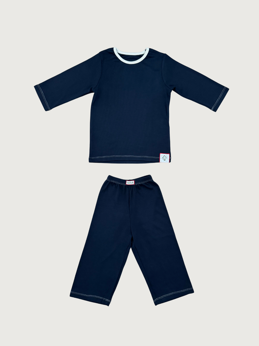 Three- quarter matching rib sleeve set