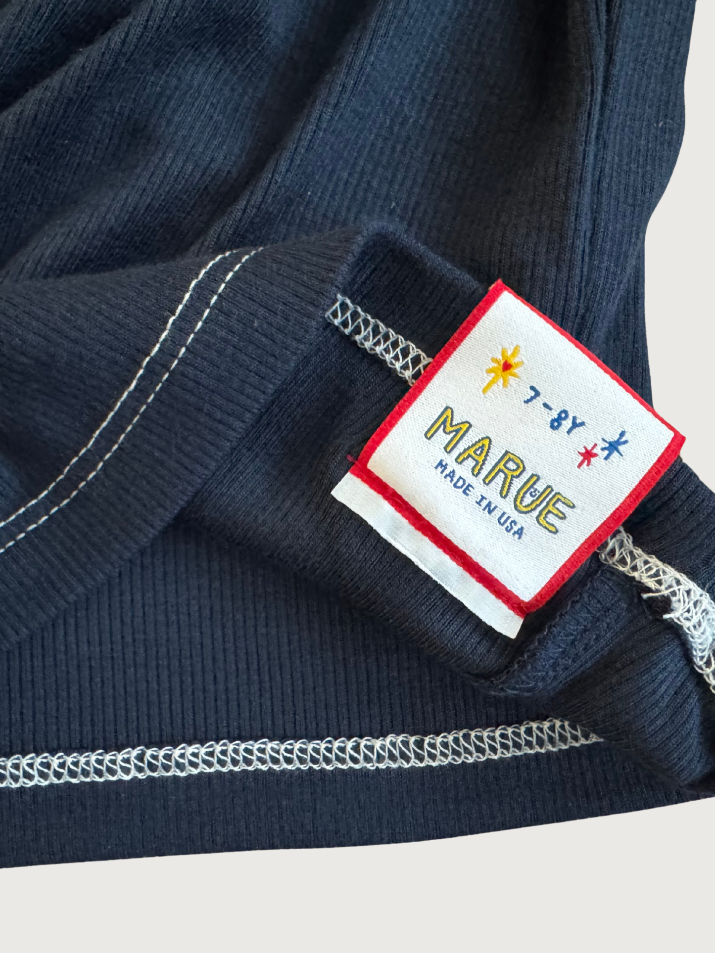 Three- quarter matching rib sleeve set